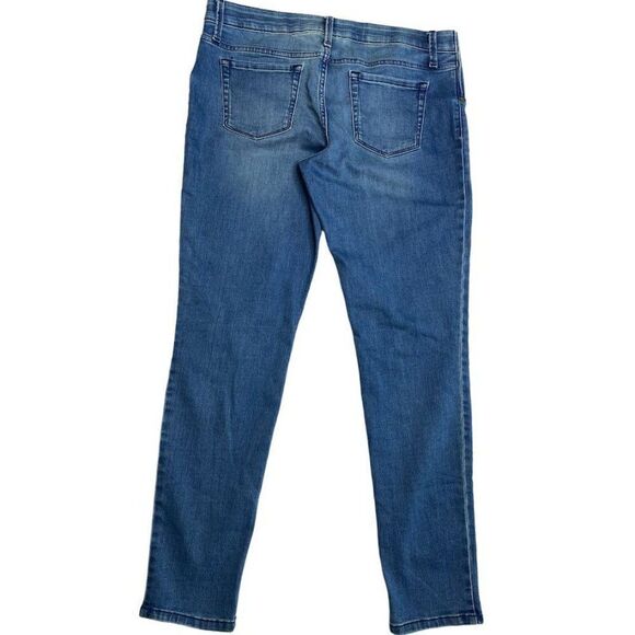 Isabel Maternity Medium Wash Denim Stretch Side Panel Jeans Jegging‎ sz 8 - Picture 8 of 8